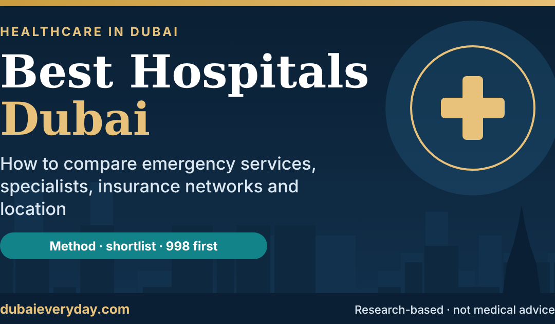 Best Hospitals in Dubai: How to Compare Emergency Services, Specialists, Insurance Networks, and Location