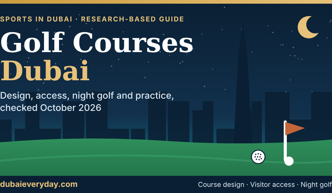 Best Golf Courses in Dubai: Course Design, Green Fees, Night Golf, Practice, Location, and Visitor Access